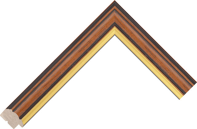 Picture Frame Moulding 726492246 - Walnut - 26mm wide x 12mm deep