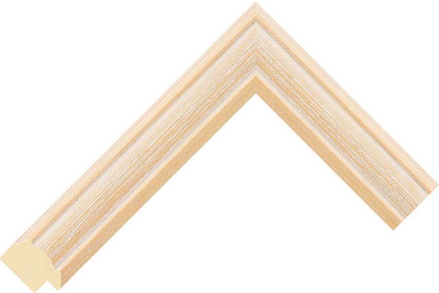 Picture Frame Moulding 754000152 - Whitewashed - 32mm wide x 20mm deep