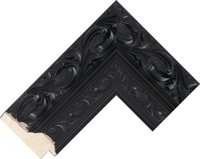 Picture Frame Moulding 770167000 - Black - 75mm wide x 26mm deep