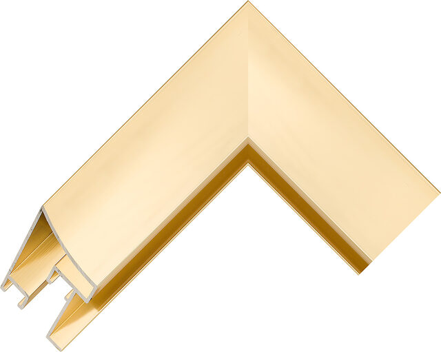 8013 Gold AQ.800130000 picture frame moulding from the Aluminium range