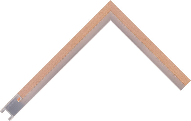 LJA 006 Beech Veneer Moulding AQ.823006000 picture frame moulding from the Aluminium range