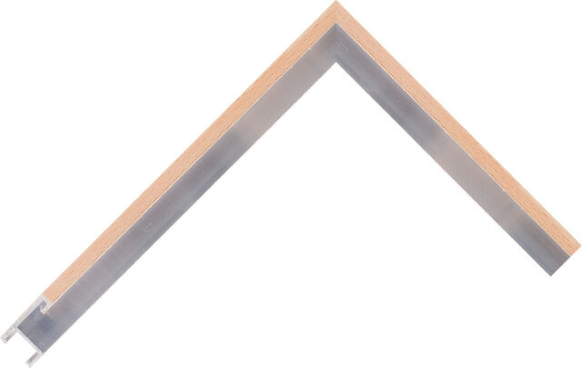 LJA 006 Beech Veneer Moulding AQ.824006000 picture frame moulding from the Aluminium range