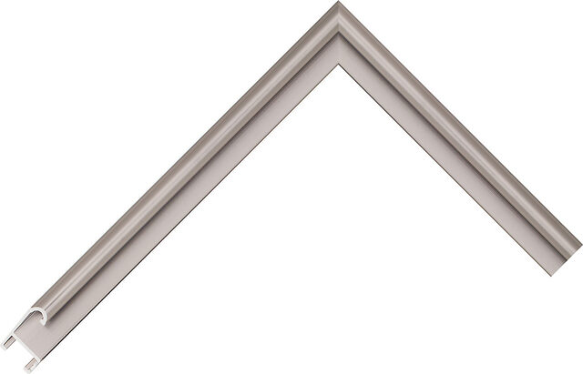 8517 Grey Pewter AQ.850170000 picture frame moulding from the Aluminium range