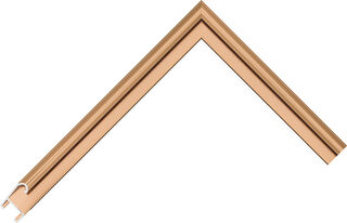 Corner sample of Dark Bronze Hockey Aluminium Frame Moulding