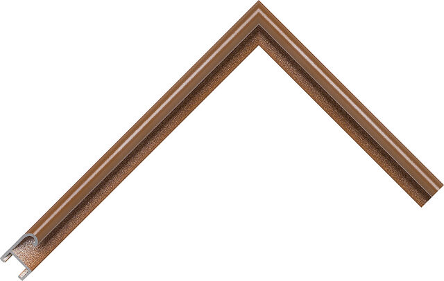8535 Tampico Brown AQ.850350000 picture frame moulding from the Aluminium range