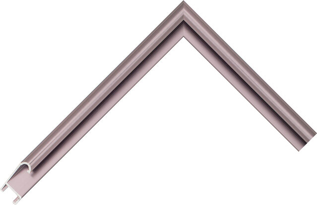 8617 Grey Pewter AQ.860170000 picture frame moulding from the Aluminium range