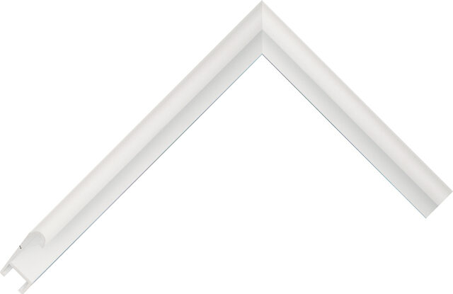 8631 Snowflake White AQ.860310000 picture frame moulding from the Aluminium range