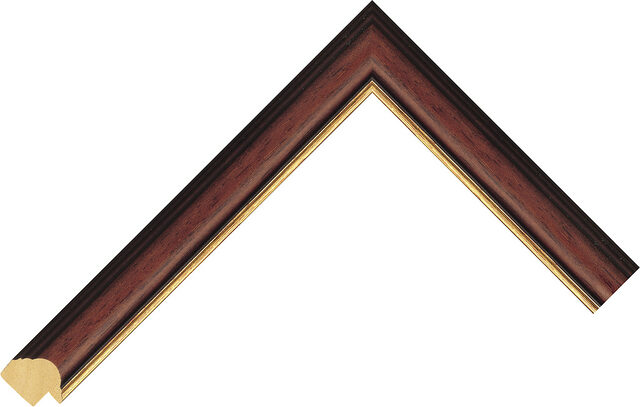 Picture Frame Moulding 887073880 - Antique Walnut - 22mm wide x 14mm deep