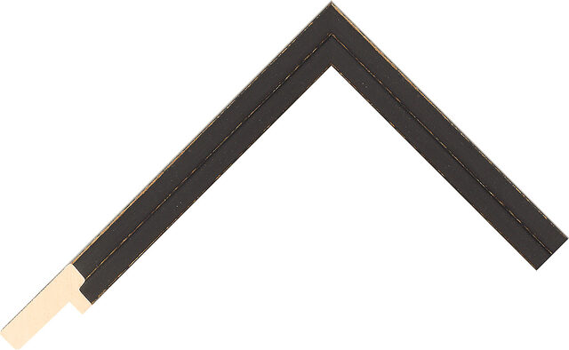 Picture Frame Moulding 946043045 - Black - 17mm wide x 39mm deep